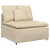 Sofa modułowa z poduszkami Tkanina kremowa
