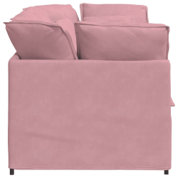 Sofa modułowa z poduszkami Velvet Pink
