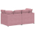 Sofa modułowa z poduszkami Velvet Pink