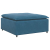 Sofa modułowa z podnóżkiem i poduszkami Velvet Blue