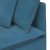Sofa modułowa z podnóżkiem i poduszkami Velvet Blue