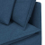 Sofa modułowa z poduszkami Tkanina niebieska