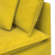 Sofa modułowa z podnóżkiem i poduszkami Velvet Yellow