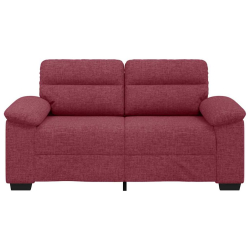 Sofa 2-osobowa w kolorze czerwonego wina 120 cm Tkanina