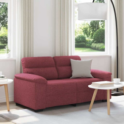 Sofa 2-osobowa w kolorze czerwonego wina 120 cm Tkanina