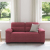 Sofa 2-osobowa w kolorze czerwonego wina 120 cm Tkanina