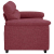 Sofa 2-osobowa w kolorze czerwonego wina 120 cm Tkanina