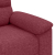 Sofa 2-osobowa w kolorze czerwonego wina 120 cm Tkanina