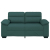 Sofa 2-osobowa Ciemnozielona 120 cm Tkanina