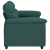 Sofa 2-osobowa Ciemnozielona 120 cm Tkanina