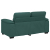 Sofa 2-osobowa Ciemnozielona 120 cm Tkanina