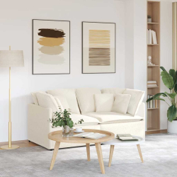 Sofa modułowa z poduszkami Tkanina przypominająca wełnę