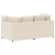 Sofa modułowa z poduszkami Tkanina przypominająca wełnę