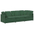 Sofa modułowa z poduszkami Tkanina sztruksowa Jungle Green