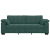 Sofa 3-osobowa, ciemnozielona, 178 cm, aksamit