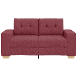 Sofa dwuosobowa, wino czerwone, 120 cm, tkanina