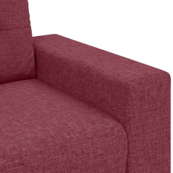 Sofa dwuosobowa, wino czerwone, 120 cm, tkanina