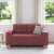 Sofa dwuosobowa, wino czerwone, 120 cm, tkanina