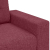 Sofa dwuosobowa, wino czerwone, 120 cm, tkanina