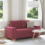 Sofa dwuosobowa, wino czerwone, 120 cm, tkanina