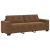 Zestaw 2 Brązowy Tkanina, Drewno Duży Smukły Sofa
