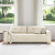 Sofy Beżowa Materiał Duża Wygodne Sofa 3-osobowa Prostokątna