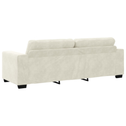 Aksamit kremowy Tkanina aksamitna Średni Wytrzymały Sofa