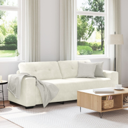 Aksamit kremowy Tkanina aksamitna Średni Wytrzymały Sofa