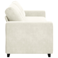 Aksamit kremowy Tkanina aksamitna Średni Wytrzymały Sofa
