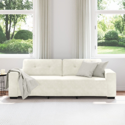 Aksamit kremowy Tkanina aksamitna Średni Wytrzymały Sofa