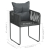 7-częściowy zestaw mebli ogrodowych rattan PVC, czarny