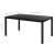 7-częściowy zestaw mebli ogrodowych rattan PVC, czarny
