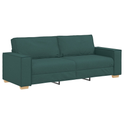 Sofa Jasnoszara 59 cm Materiał Ciemnozielona Poliester, Drewno