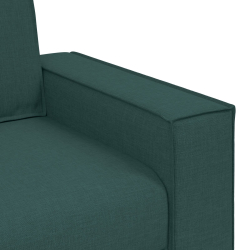 Sofa Jasnoszara 59 cm Materiał Ciemnozielona Poliester, Drewno