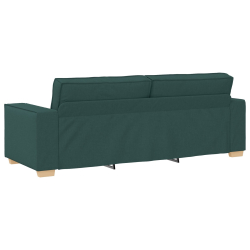 Sofa Jasnoszara 59 cm Materiał Ciemnozielona Poliester, Drewno
