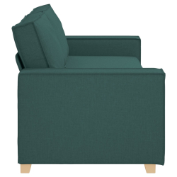 Sofa Jasnoszara 59 cm Materiał Ciemnozielona Poliester, Drewno