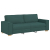 Sofa Jasnoszara 59 cm Materiał Ciemnozielona Poliester, Drewno