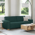 Sofa Jasnoszara 59 cm Materiał Ciemnozielona Poliester, Drewno