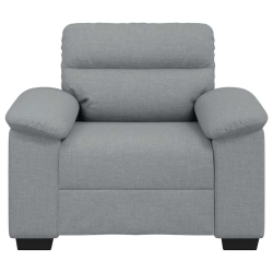 Sofa Fotel Jasnoszary 60 cm Tkanina