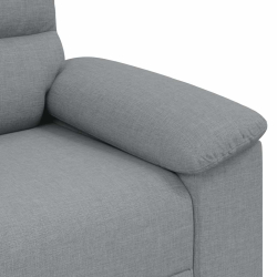 Sofa Fotel Jasnoszary 60 cm Tkanina