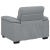 Sofa Fotel Jasnoszary 60 cm Tkanina