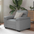 Sofa Fotel Jasnoszary 60 cm Tkanina