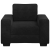 Sofa Fotel Czarny 60 cm Aksamit