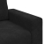 Sofa Fotel Czarny 60 cm Aksamit