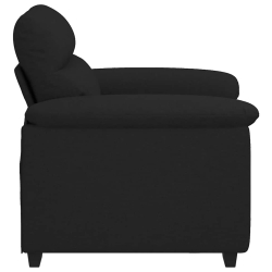 Sofa Fotel Czarny 60 cm Tkanina