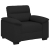 Sofa Fotel Czarny 60 cm Tkanina
