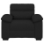 Sofa Fotel Czarny 60 cm Tkanina