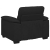 Sofa Fotel Czarny 60 cm Tkanina