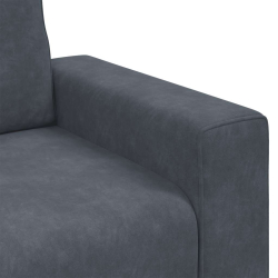 Sofa Fotel Ciemnoszary 60 cm Aksamit
