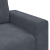 Sofa Fotel Ciemnoszary 60 cm Aksamit